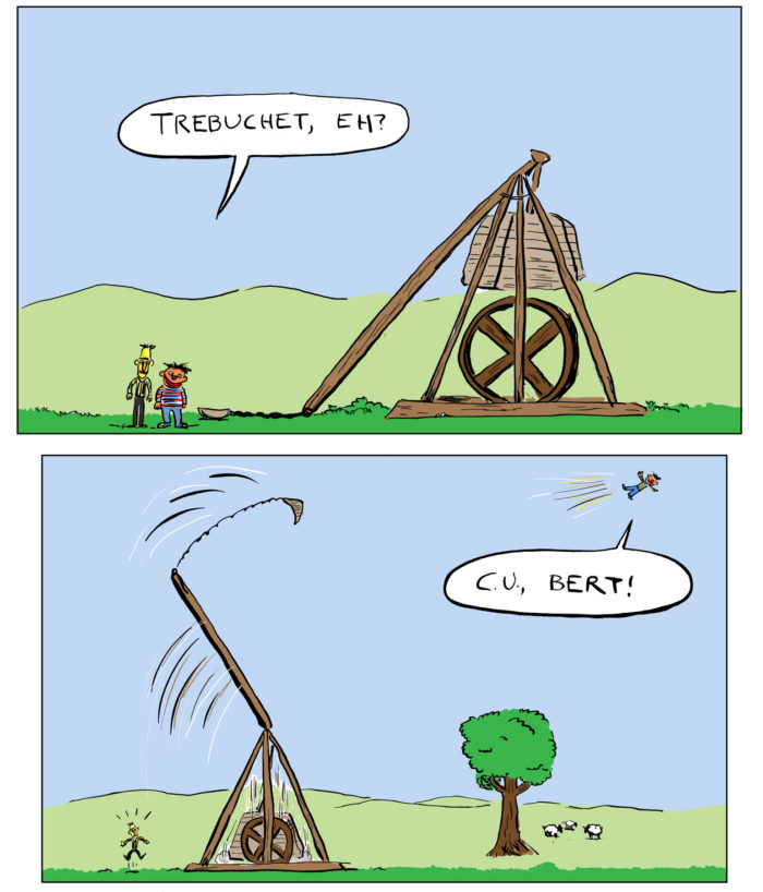 trebuchet - vertical