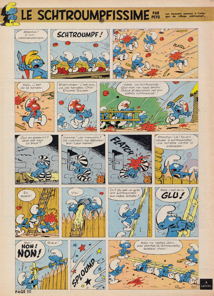 Peyo - Les Schtroumpfes, Spirou #1409, 1965