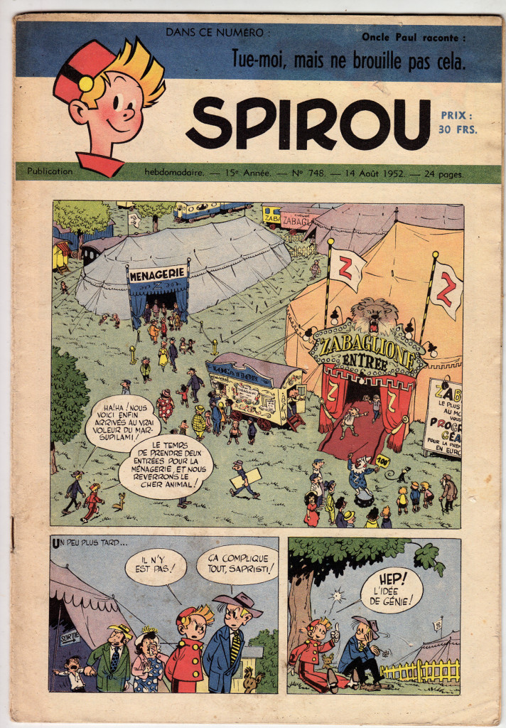 Spirou #748 by Franquin, 1952