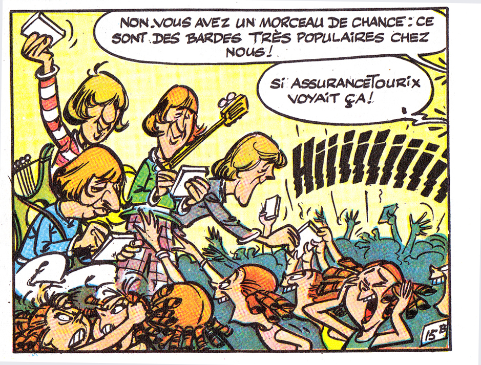 Uderzo - ASTERIX - Chez Les Bretons p19 1966 DETAILBeatles
