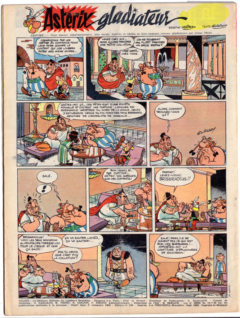 Goscinny & Uderzo, Asterix, September 1962