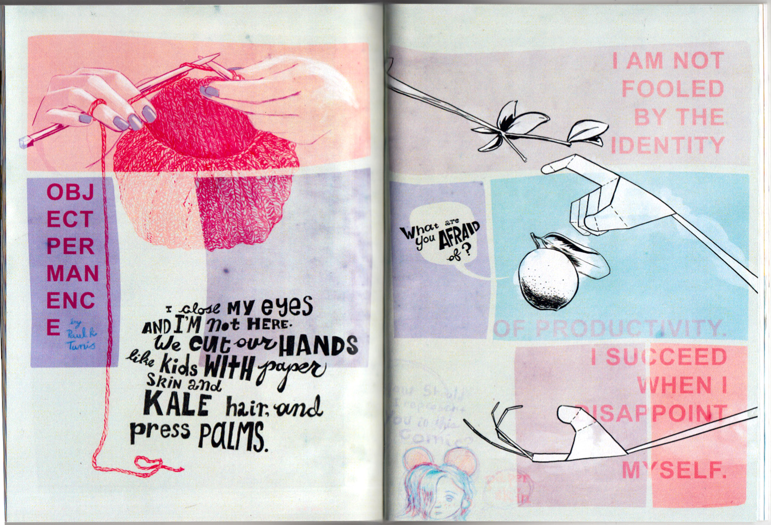 Paul K. Tunis, from "Object Permanence" in Inaction Comics.